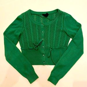 GREEN CARDIGAN